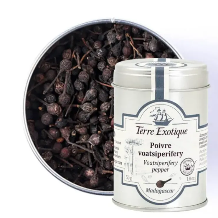 Sale TERRE EXOTIQUE Poivre Noir Voatsiperifery 50 g