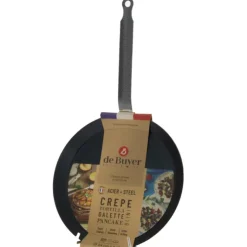 Discount DE BUYER Poêle à Crêpes Tôle Bleue Ø 24 cm Outdoor