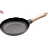 STAUB Poêle en Fonte Noir 24 cm Manche Bois