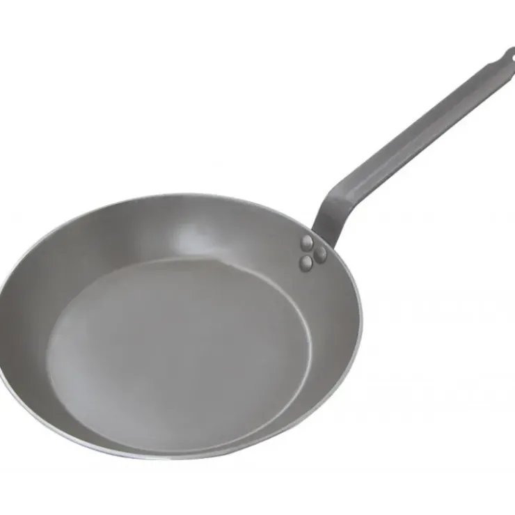 Clearance DE BUYER Poêle Lyonnaise Carbone Plus Ø 26 cm , Tôle, Queue Feuillard