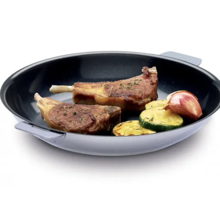 Hot CRISTEL Poêle Mutine Ovale Ø 35 cm Manche Amovible Anti-Adhésive Inox