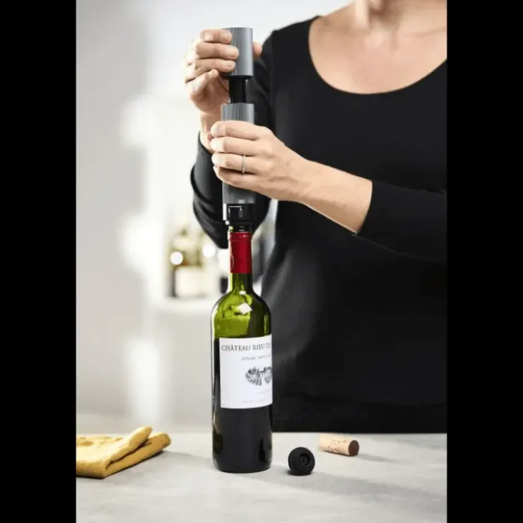 Clearance PEUGEOT Pompe à Vin et Champagne Double Manuelle Acier Line