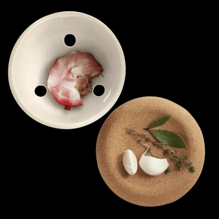 EMILE HENRY Pot à Ail en Céramique 0,94 l Argile