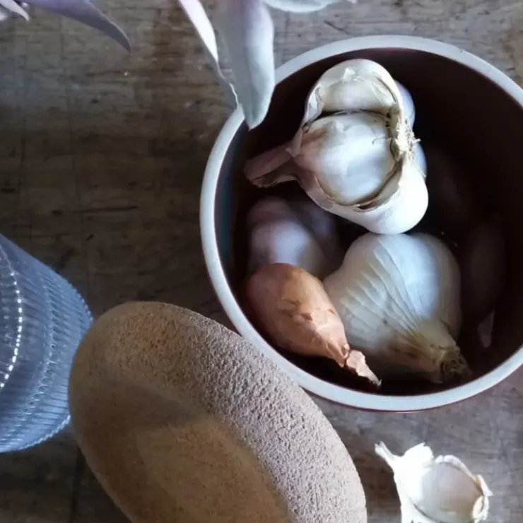 EMILE HENRY Pot à Ail en Céramique 0,94 l Argile