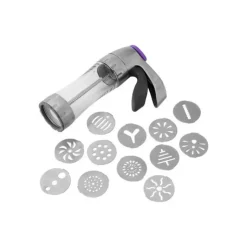 Online WILTON Presse à Biscuits en Métal +12 disques