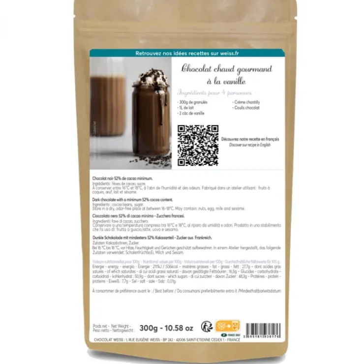 Sale WEISS Préparation pour Chocolat Chaud 300 g