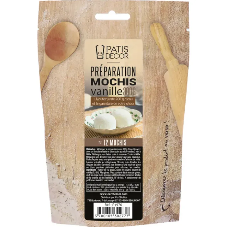 PATISDECOR Préparation Pour Mochis Vanille 300 g Patisdécor