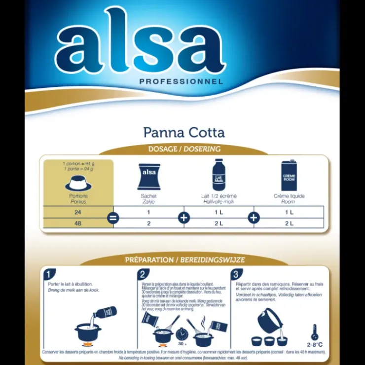 Discount ALSA Préparation pour Panna Cotta