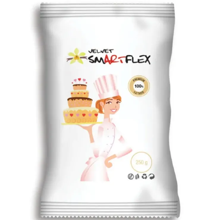 Outlet SMARTFLEX Pâte à Sucre Blanc Vanille Velvet 250g