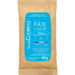 Clearance SCRAPCOOKING Pâte à Sucre Bleu Spéciale Couverture 400g