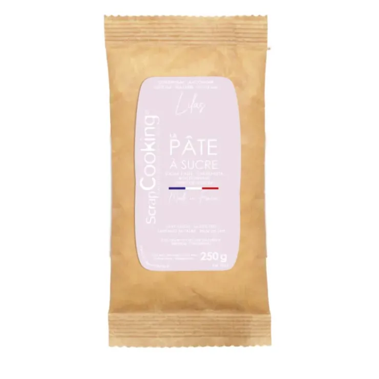 SCRAPCOOKING Pâte à Sucre Lilas Colorant Naturel 250 g