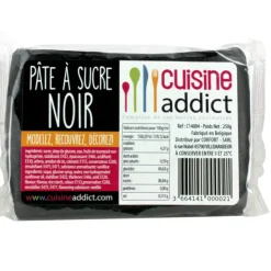 Sale CUISINEADDICT Pâte à Sucre Noir 250g