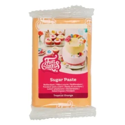 Outlet FUNCAKES Pâte à Sucre Orange Tropicale 250g
