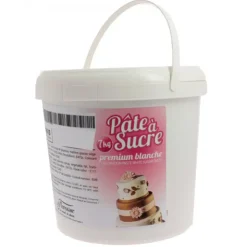 FLORENSUC Pâte à Sucre PREMIUM Blanche - Seau de 5 kg