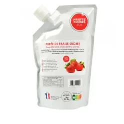 New FRUITS ROUGES & CO Purée de Fraise 1kg