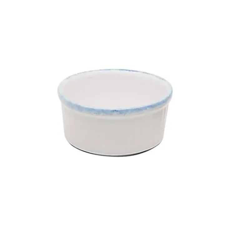 DIGOIN - SARREGUEMINES Ramequin 10 cm Porcelaine Blanche granitée