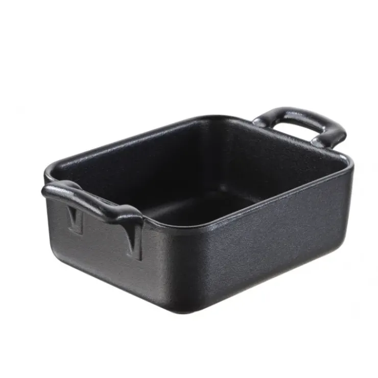 Best REVOL Ramequin Rectangulaire Noir 12x10 cm Belle Cuisine