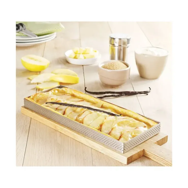 Clearance DE BUYER Rectangle perforé 28 x 11 cm de L'école Valrhona par