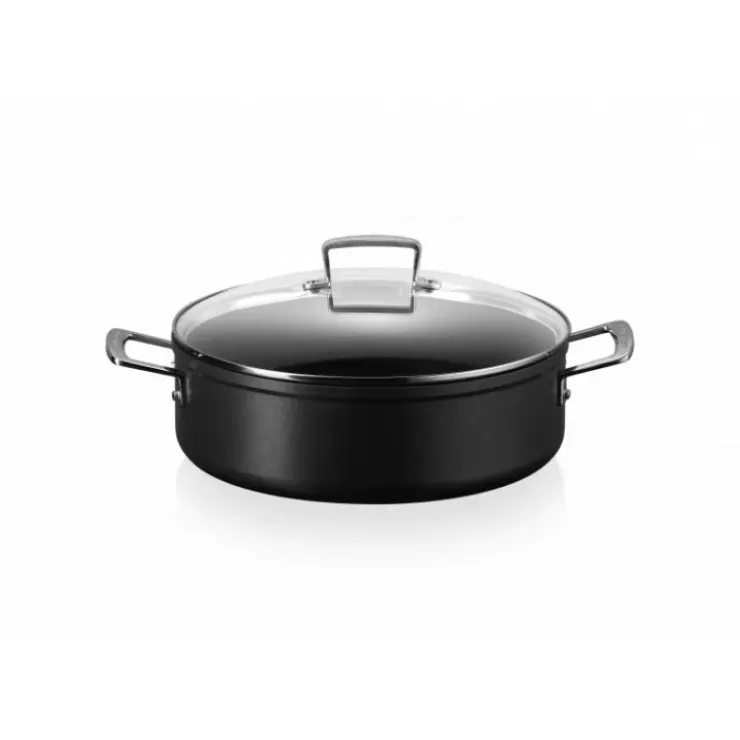 LE CREUSET Rondeau avec Couvercle 28 cm Anti-Adhérent Les Forgées