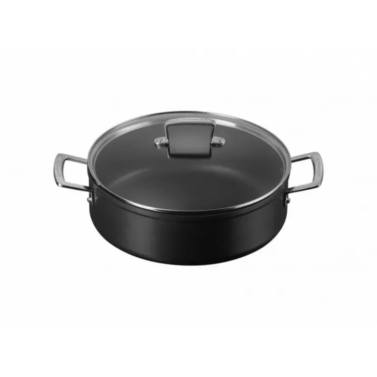 LE CREUSET Rondeau avec Couvercle 28 cm Anti-Adhérent Les Forgées