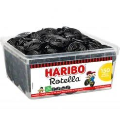 Best HARIBO Rotella x 150 - Boîte Rouleau Réglisse