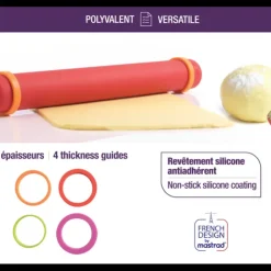 Clearance MASTRAD Rouleau à Pâtisserie ajustable rouge 41 cm