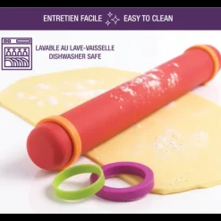 Clearance MASTRAD Rouleau à Pâtisserie ajustable rouge 41 cm
