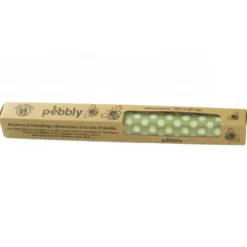 Hot PEBBLY Rouleau Emballage Alimentaire Cire Abeille Pois Vert 30 x 100 cm