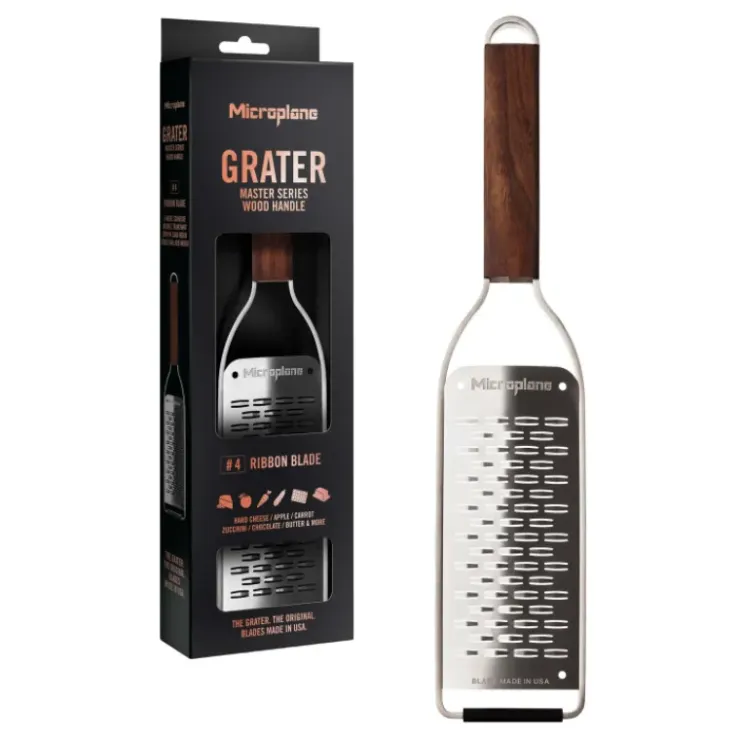 MICROPLANE Râpe Double Tranchant Master Manche en Bois