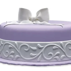 New PATISDECOR Ruban Pate à Sucre Blanc Arabesque 1,25 m x H 5 cm Patisdécor