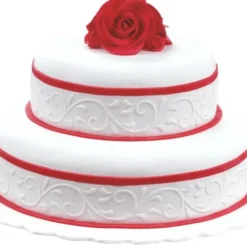 New PATISDECOR Ruban Pate à Sucre Blanc Arabesque 1,25 m x H 5 cm Patisdécor