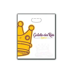 Best CUISINEADDICT Sac à Galette Ingraissable 35x40cm Motif Couronne x100