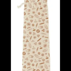 Sale PEBBLY Sac à Pain Coton Bio Marron 65 x 20 cm