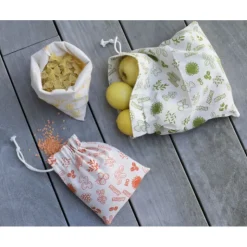 Online PEBBLY Sac à Vrac Coton Bio Vert 25 x 30 cm