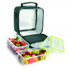 Clearance IBILI Sac Lunch Isotherme + 2 Boîtes Hermétique Plastique Vert