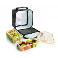 Clearance IBILI Sac Lunch Isotherme + 2 Boîtes Hermétique Plastique Orange