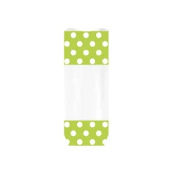 Clearance PATISDECOR Sachet Bonbon 12 x 26 cm Anis à Pois Blancs Patisdécor (x10)