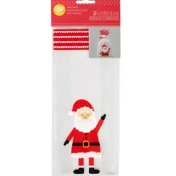 Discount WILTON Sachet Bonbon Père Noël 10 x 5 cm x H 24 cm (x20)
