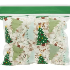 New WILTON Sachet Bonbon Refermable Sapin de Noël 18,5 x 18,5 cm (x20)