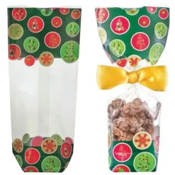 Hot CUISINEADDICT Sachet Confiserie Sapins de Noël 10x22cm (x100)