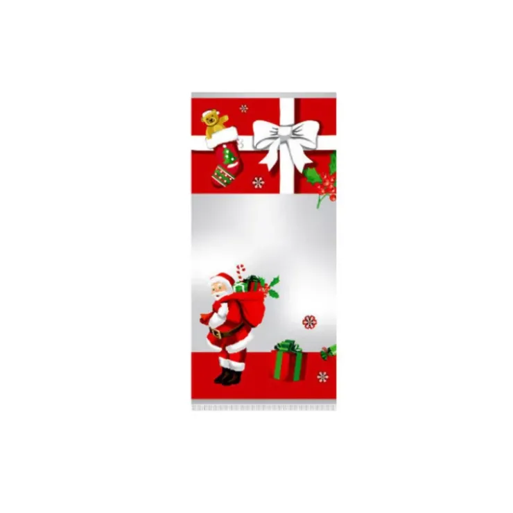 Hot CUISINEADDICT Sachet Confiserie 10x22cm Père Noël et sa Hotte (x100)