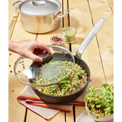 DE BUYER Sauteuse Bombée Anti Adhésive Ø 28 cm Choc Intense