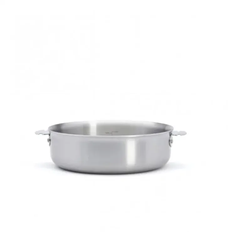DE BUYER Sauteuse Droite Inox Amovible Ø 24 cm Alchimy Loqy