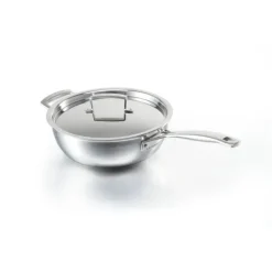 Best LE CREUSET Sauteuse du chef inox 24 cm avec couvercle