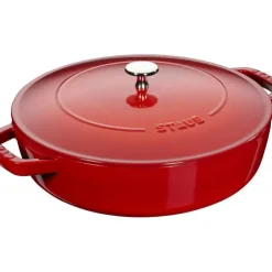 Online STAUB Sauteuse en Fonte Chistera 28 cm Rouge Cerise