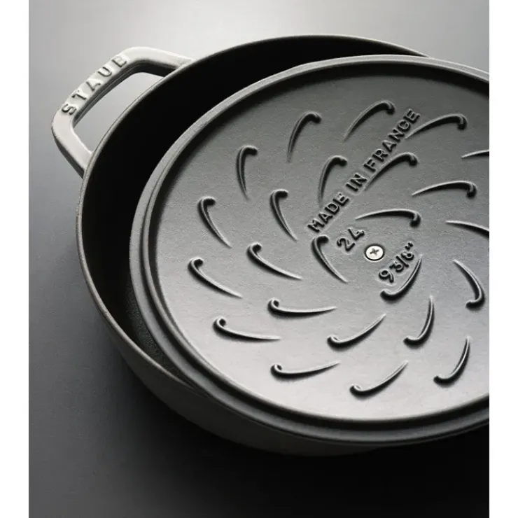 Clearance STAUB Sauteuse en Fonte Chistera 24 cm Noir