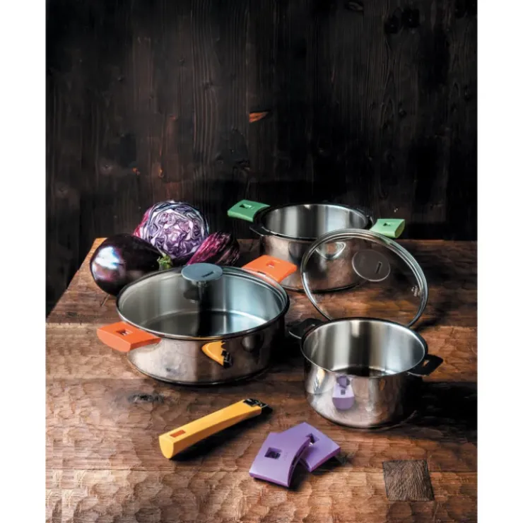 Outlet CRISTEL Sauteuse Mutine Ø 24 cm Manche Amovible Anti-Adhésive Inox