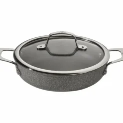 New BALLARINI Sauteuse Pierre 24 cm avec couvercle et poignées Salina Granitium