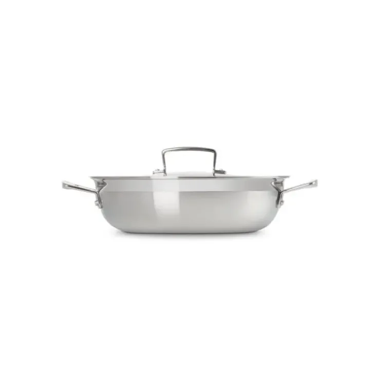 Discount LE CREUSET Sauteuse Provençale en Inox et Couvercle 30 cm