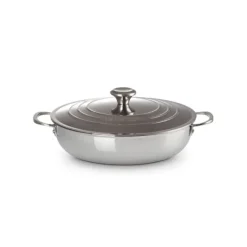 Discount LE CREUSET Sauteuse Provençale Inox Signature 30 cm et couvercle